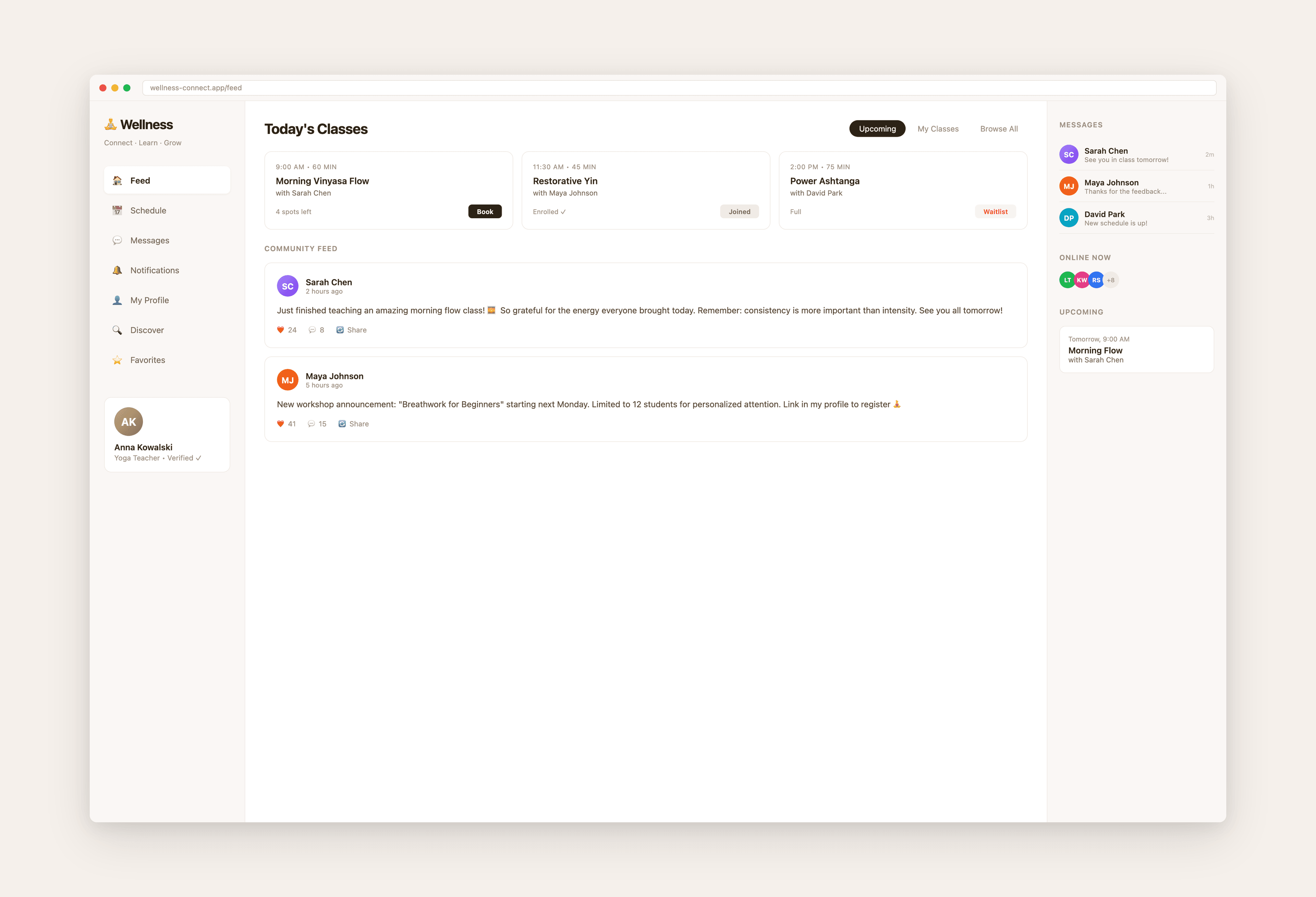 Social Platform for Wellness